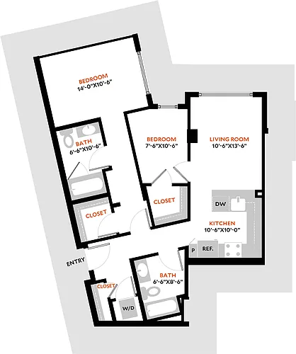 Floor plan 2C