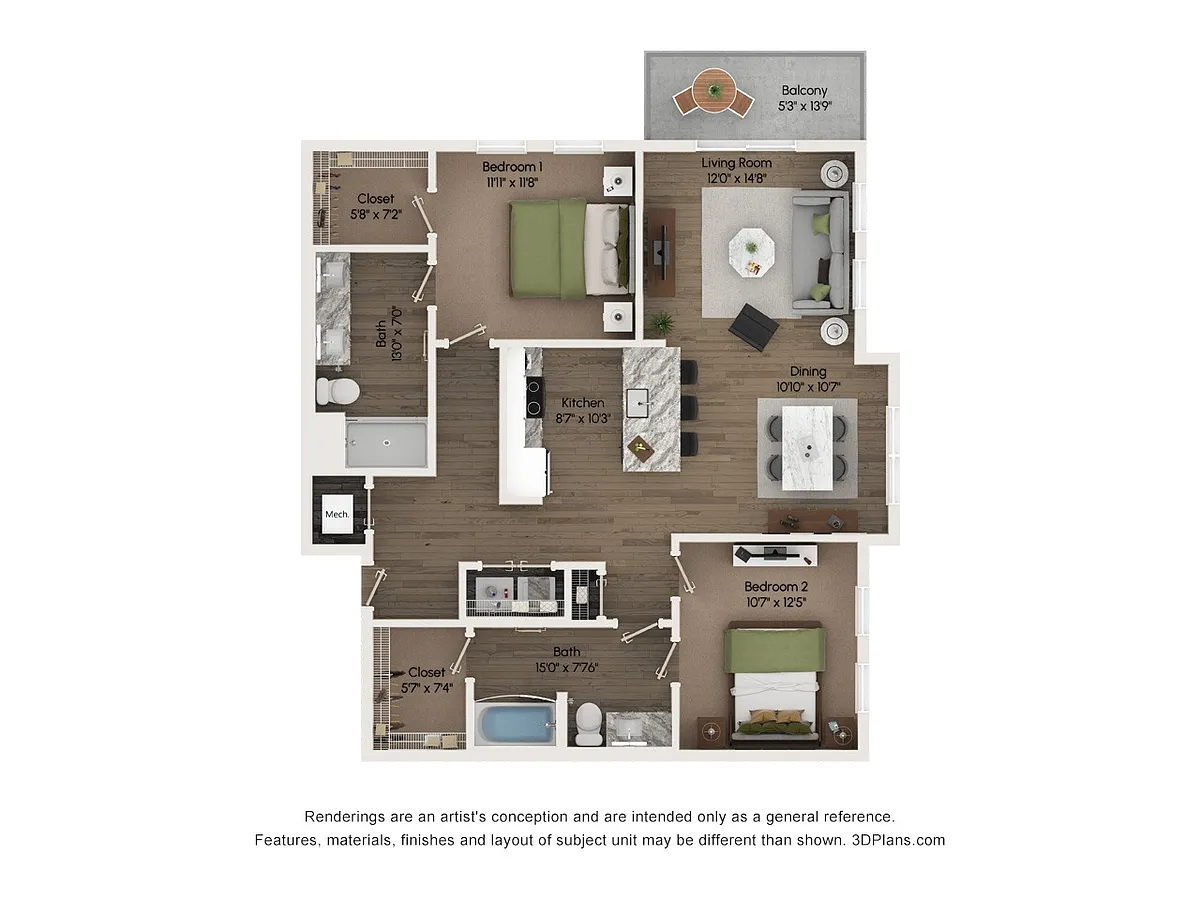 Floor plan B3
