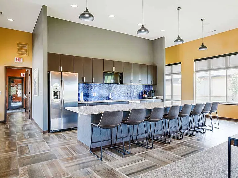 The kitchen in our clubhouse is great for resident events.