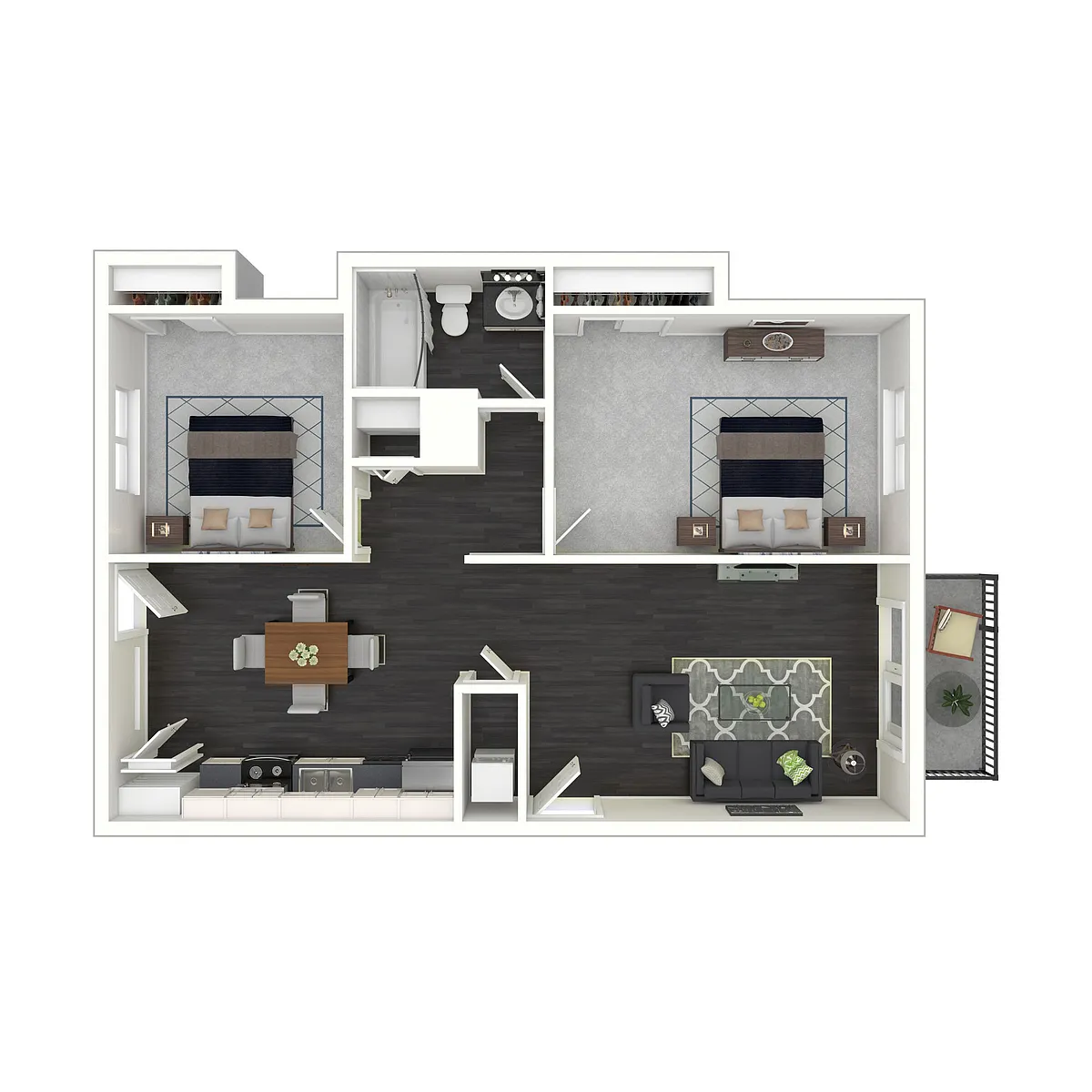Floor plan 2X1A