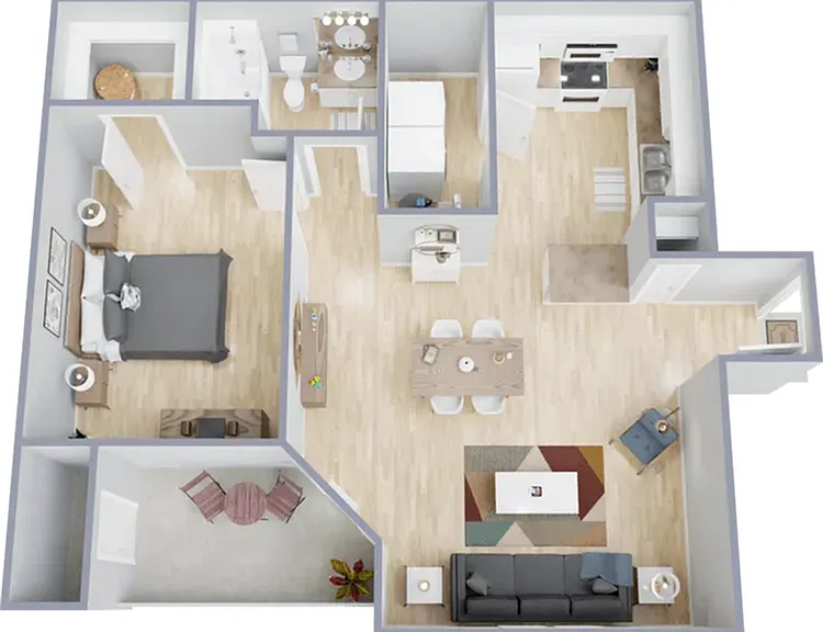 One bedroom, one bath, 790 square foot apartment home One bedroom, one bath, 790 square foot apartment home