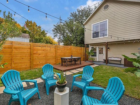 Large fenced backyard space