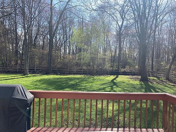 Level private backyard