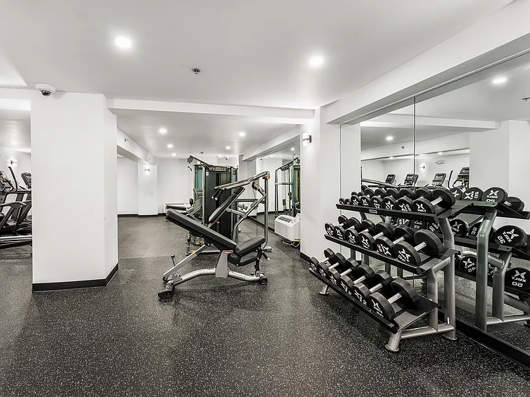 Achieve your fitness goals in Riverside's modern and comfortable gym