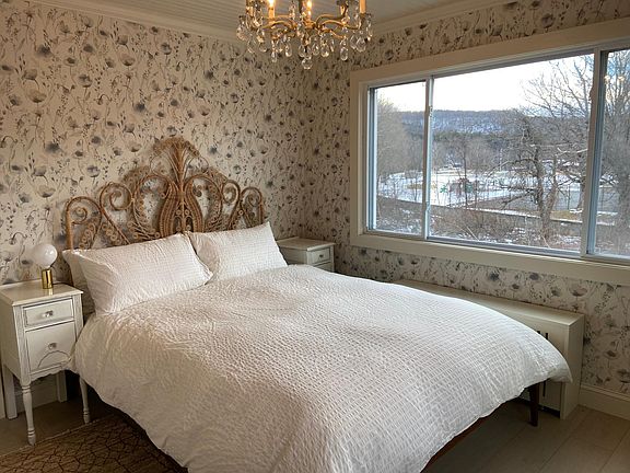 River views from the bedroom.