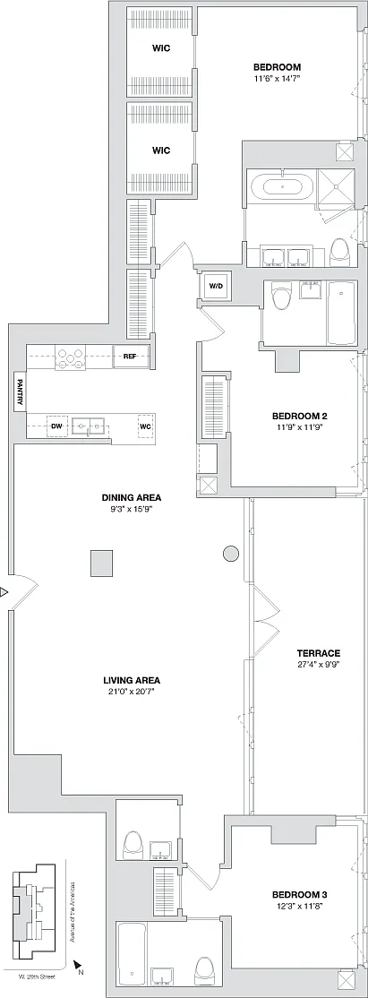 Floor plan Penthouse B