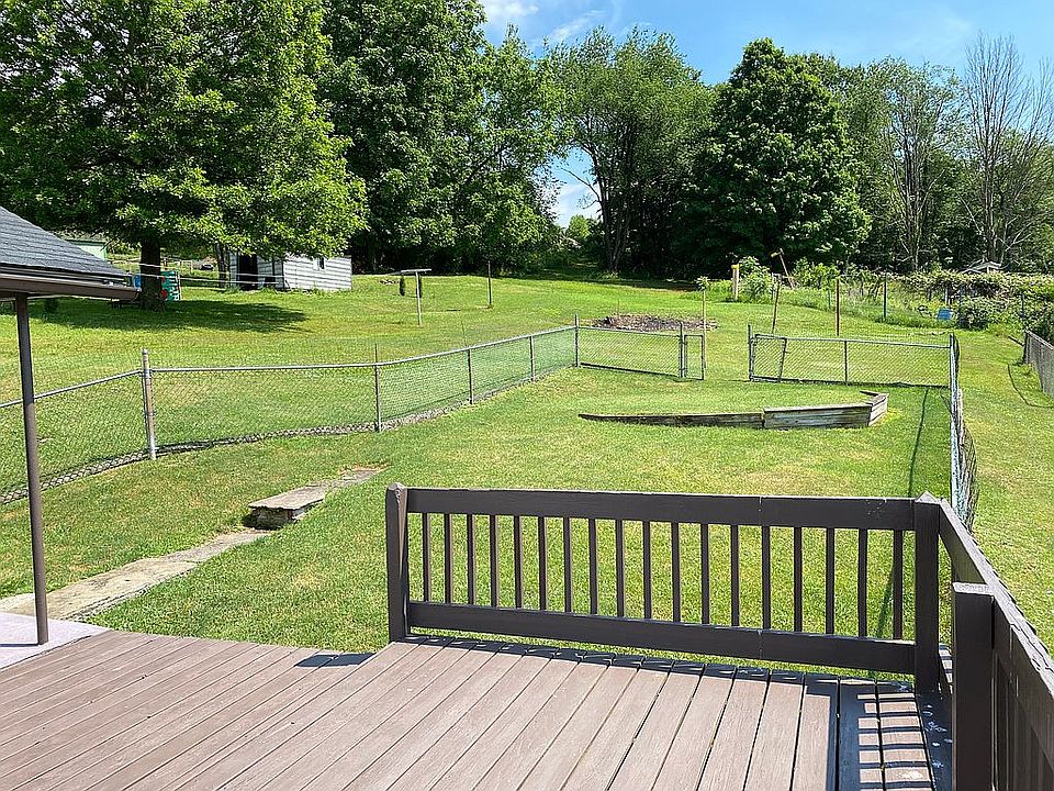 Backyard extends past fence