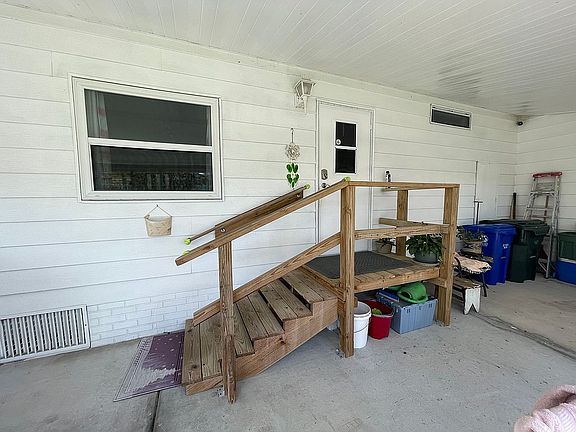 New stairs to the entrance