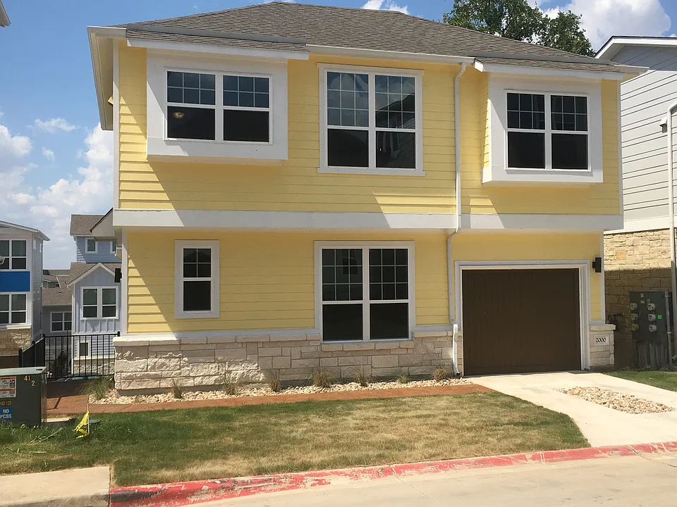 Front view with attached Garage