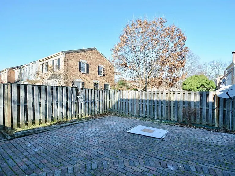 Fenced backyard