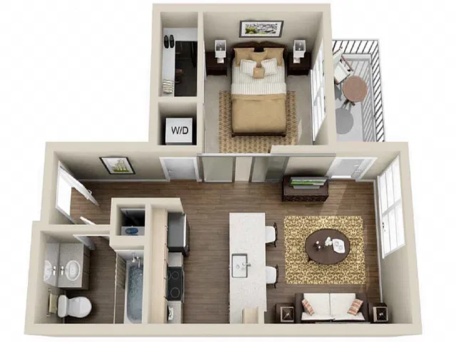 Floor plan 1X1-03