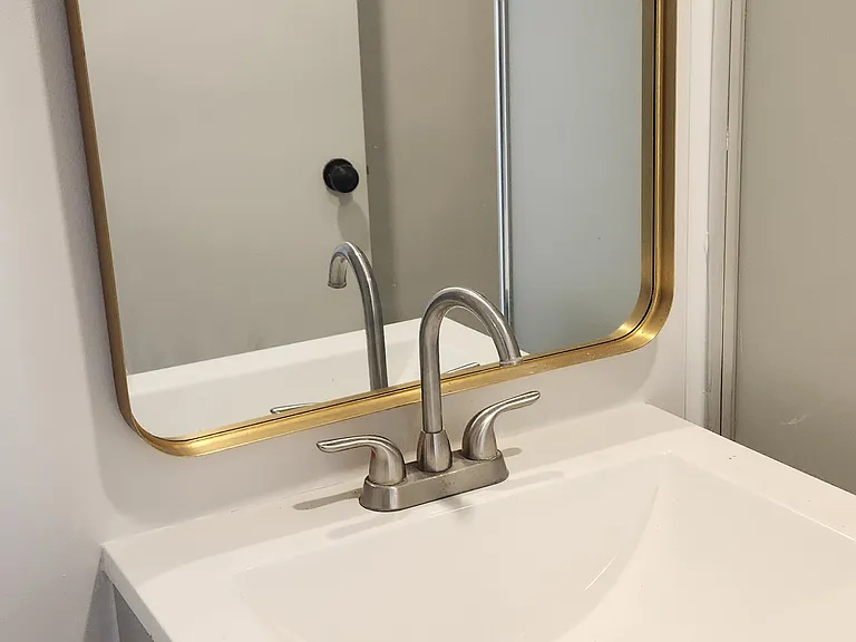 Full bath in ADU with stand up shower