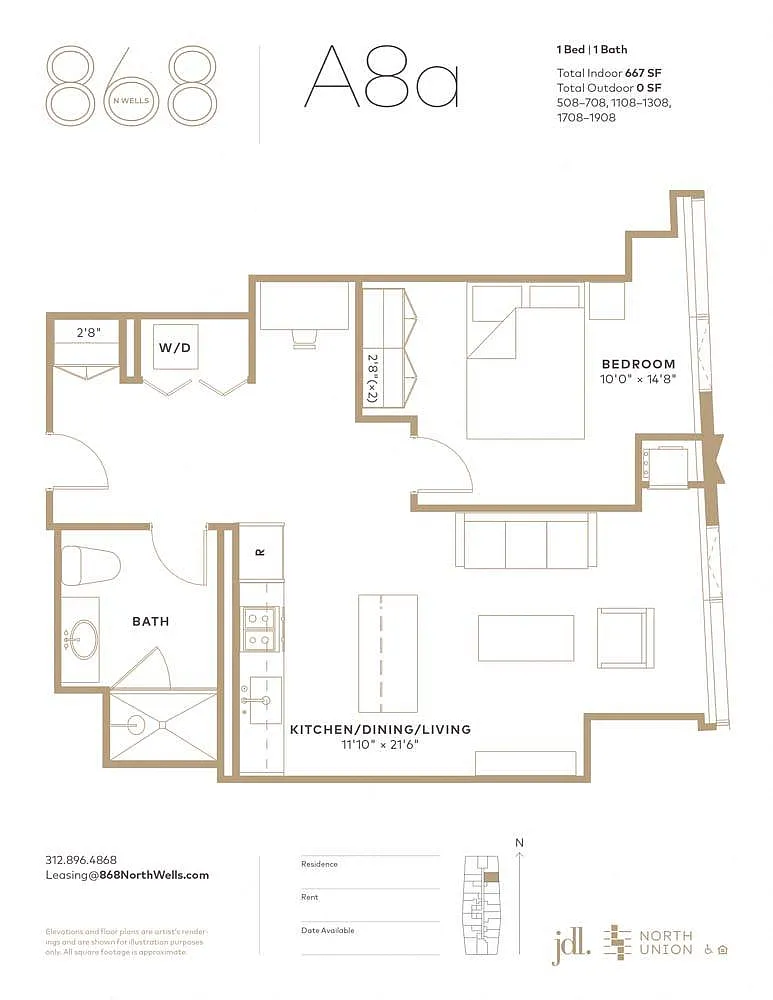 Floor plan A8a