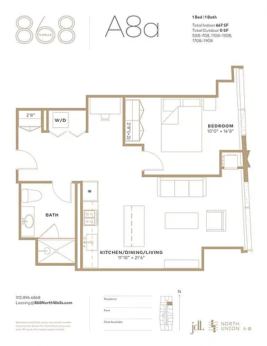 Floor plan A8a