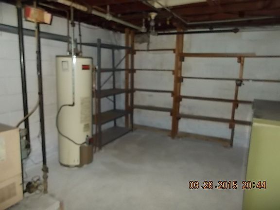 unfinished part of basement