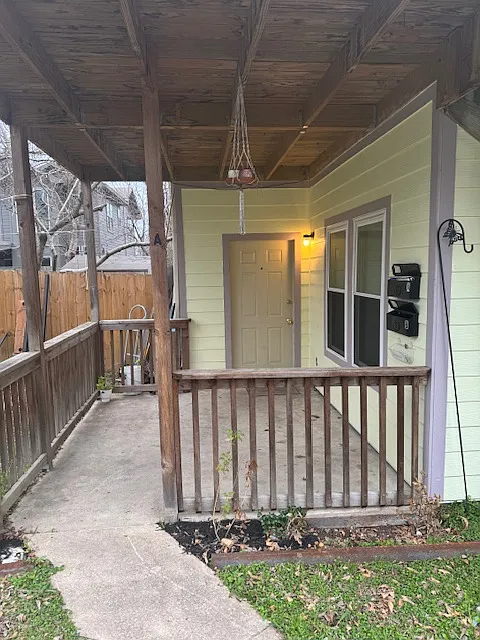 Downstairs porch