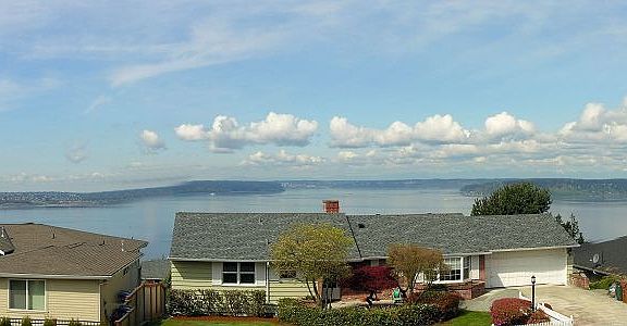 View of Olympic Mountains and Puget Sound
