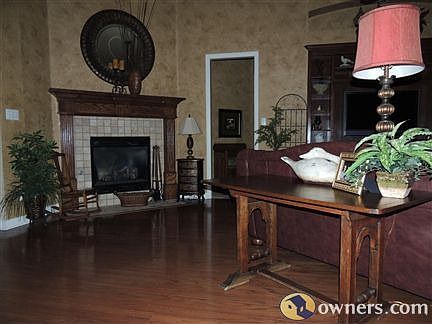Family room fireplace