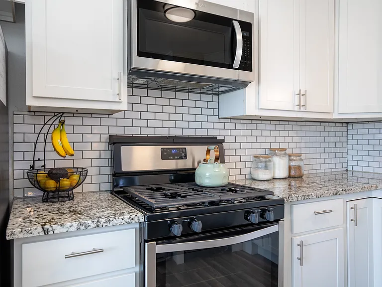 Kitchen Range and Microwave