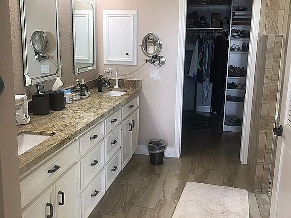 Double walk in closet