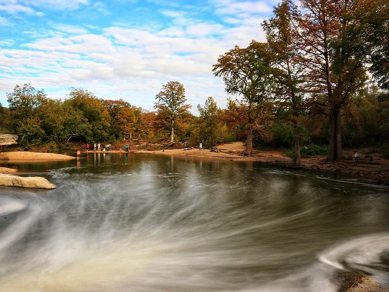 Close to McKinney Falls State Park featuring nine miles of hiking and biking trails, camping facilities, and fishing and swimming in Onion or Williamson Creeks.