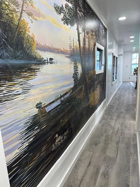 feature wall - 2915 Tindel Camp Rd