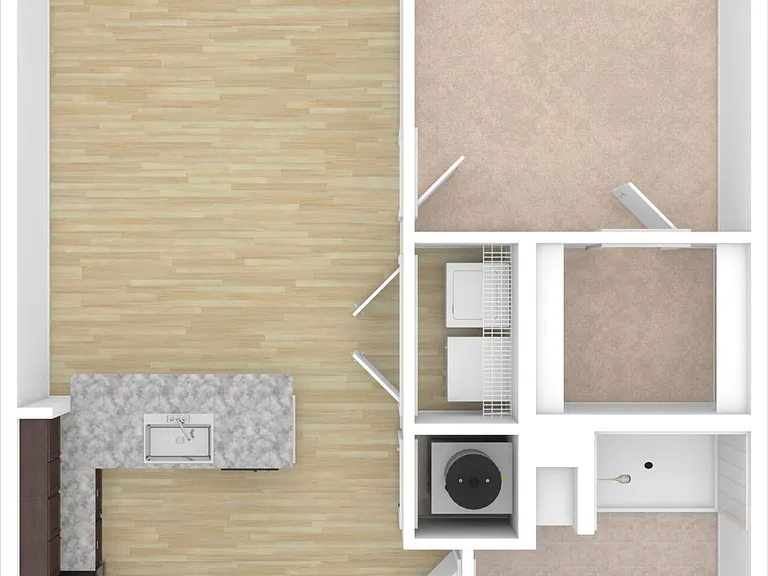 Linden - 1 Bed, 1 Bath, 694 sq. ft.