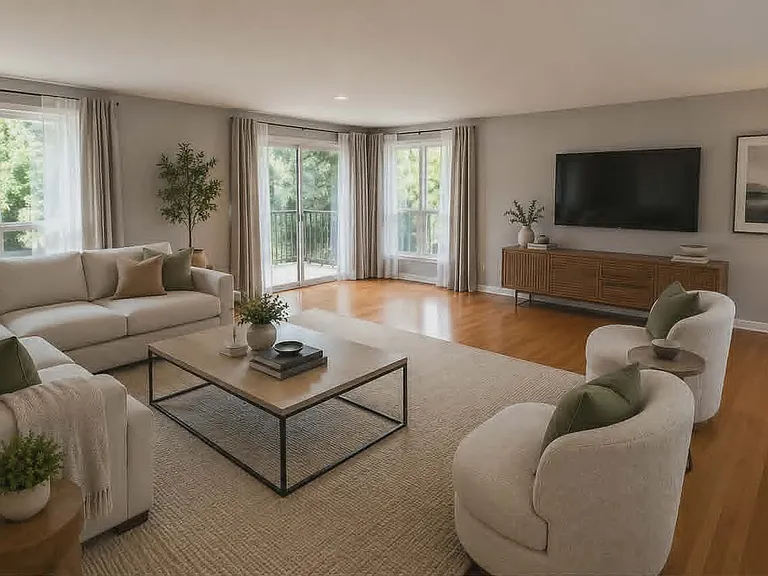 Virtually Staged Living Room