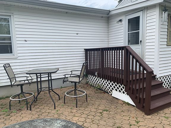 Patio next to rear entrance