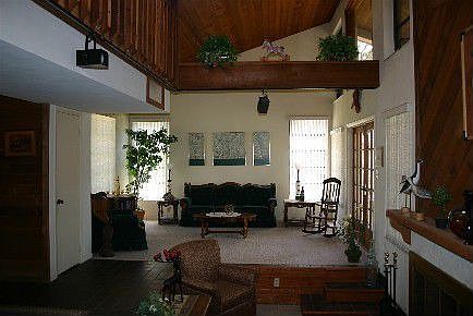 living rm and fireplace