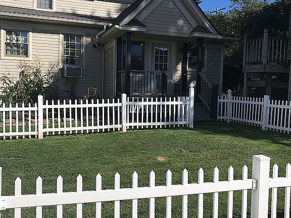 Fenced back yard