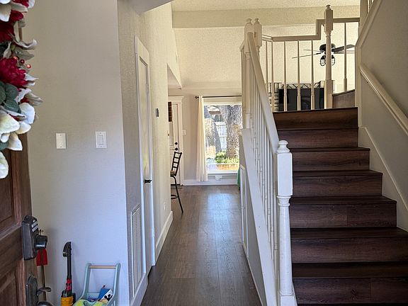 As you walk in the front door.