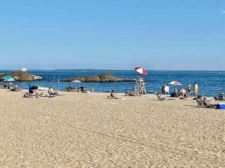 Oakland Beach Rye's private beach