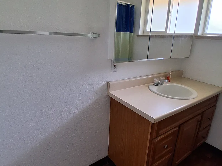 Shared bathroom vanity for rooms 5 and 6