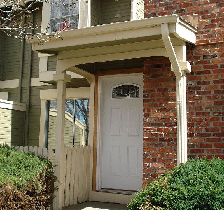 Front of townhouse with new windows
