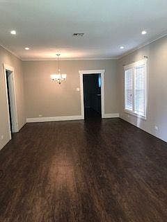 Living room and dining area