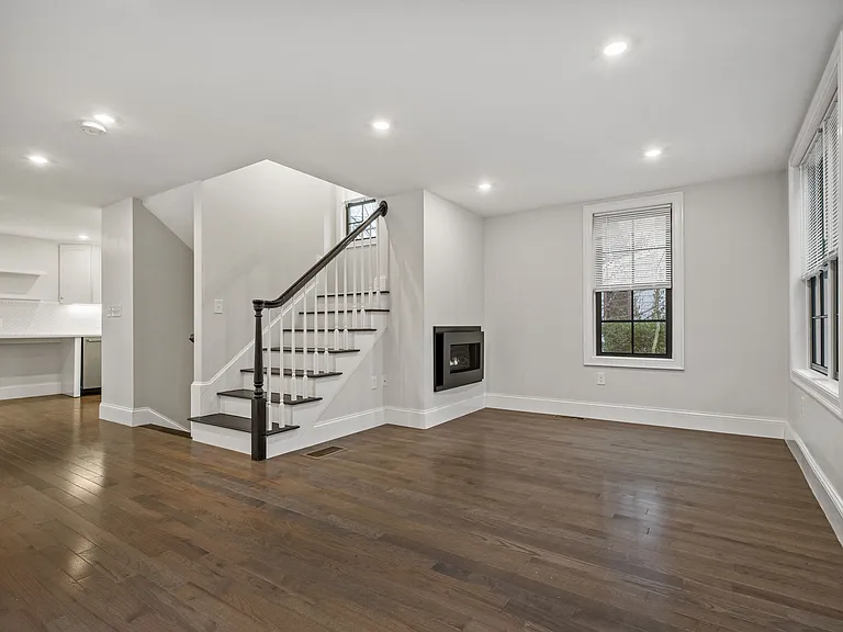 Living room with fireplace