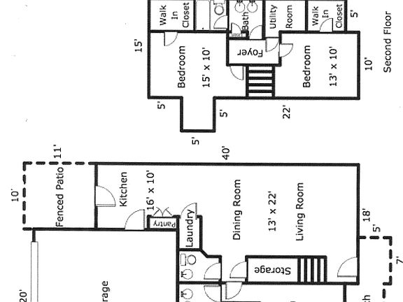 Floorplan with measurements