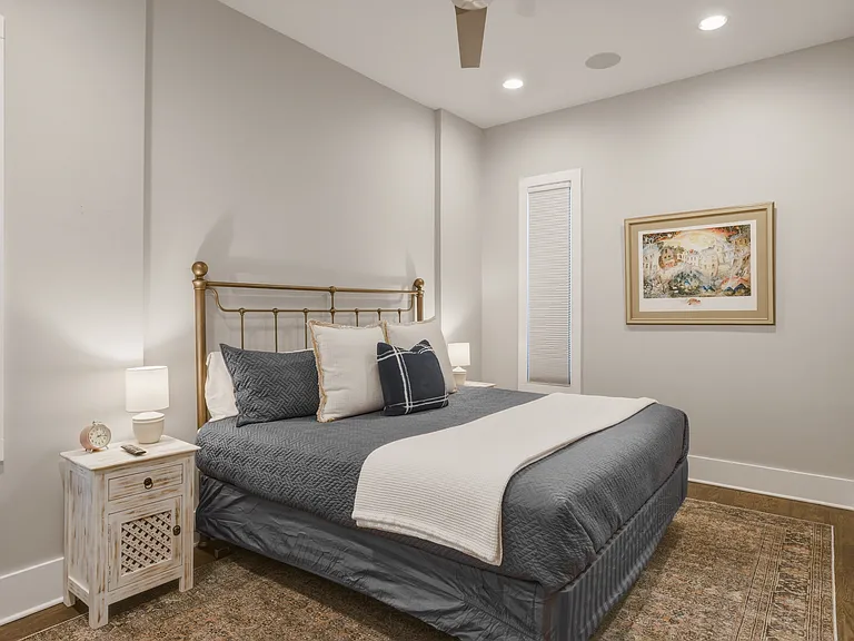 Bedroom #2 features a comfortable king bed, attached closet, and convenient Jack-and-Jill bathroom_offering both privacy and easy access for guests.