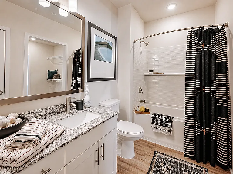 Modern Bathrooms at Bolton West Charlotte Apartments