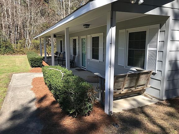 Full view of front porch