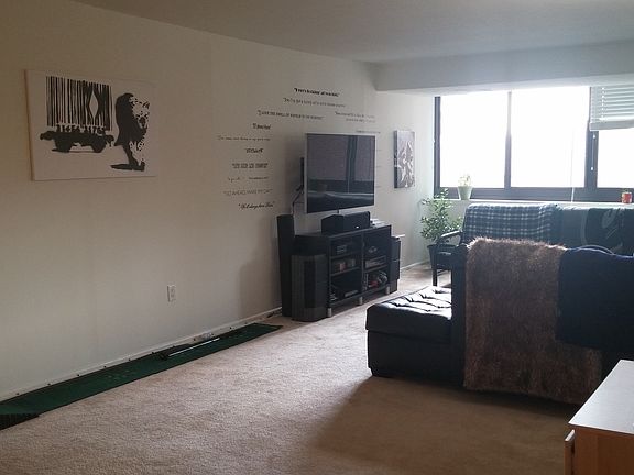 Large Living room with wall to wall windows