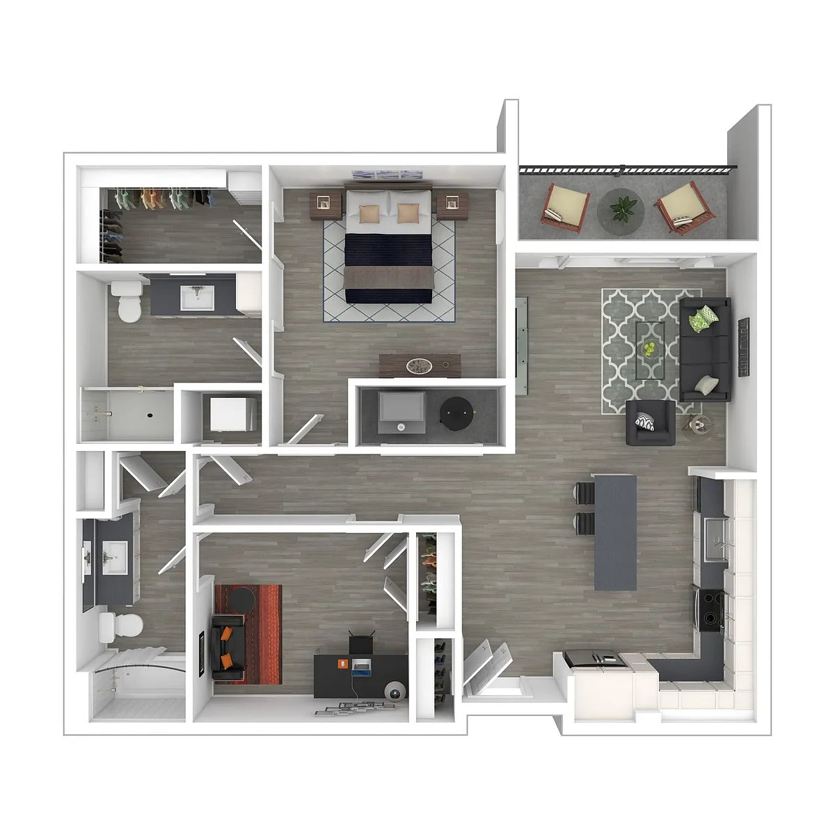 Floor plan 1B1 Den Ter