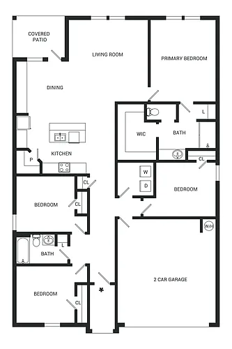 Floor plan Texas Cali