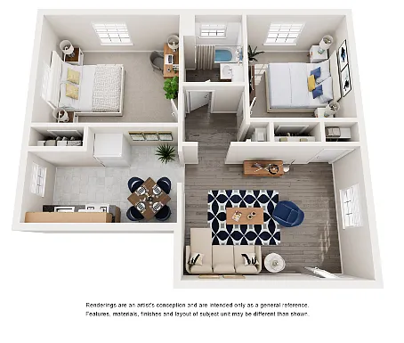 Floor plan Two Bedroom