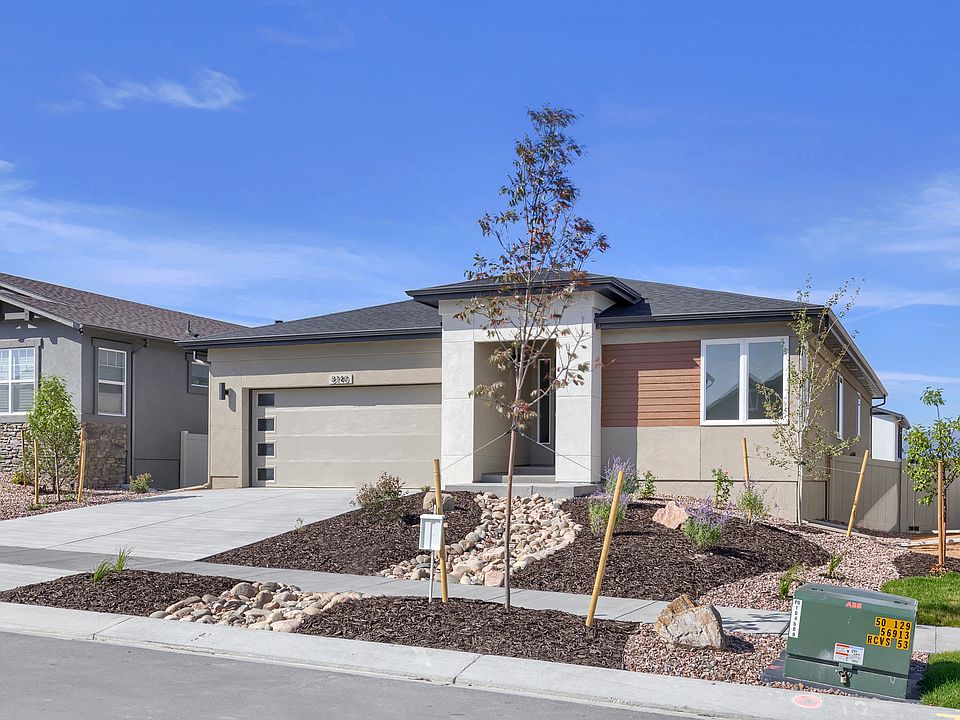 Modern Exterior Photo representing home to be built and may demonstrate optional features