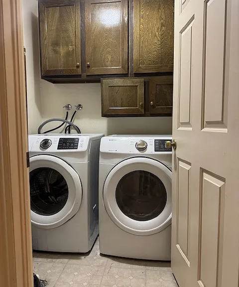 Washer and dryer included