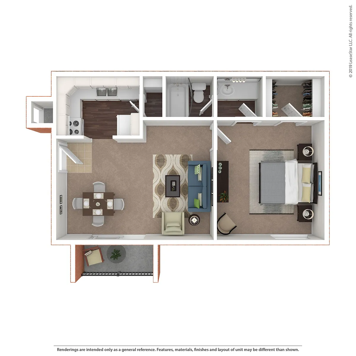 Floor plan 1X1