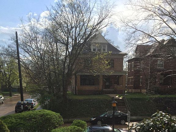 View from covered front porch