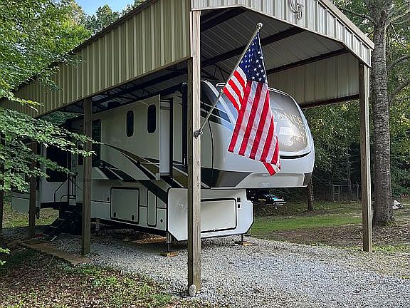 RV Cover with power & water